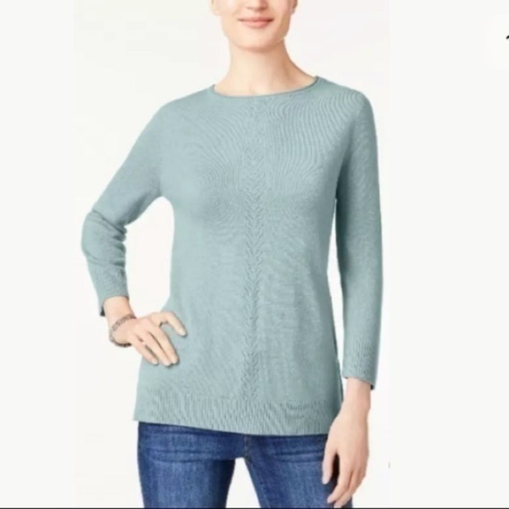 Karen Scott Lux Rolled-neck Pink Orchid Sweater